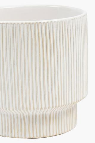 Pin Stripe Planter,12x14cm
