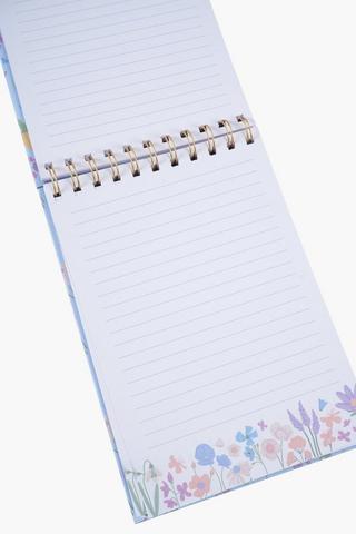 A5 Floral Top Spiral Notebook