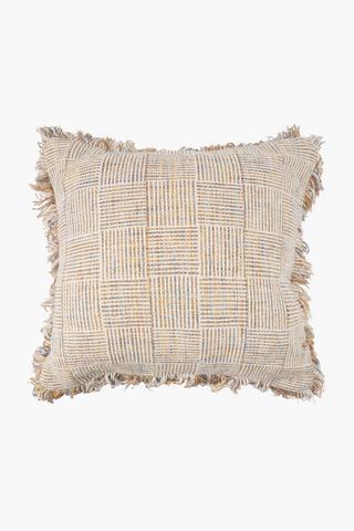 Textured Mingle Blocks Scatter Cushion, 60x60cm