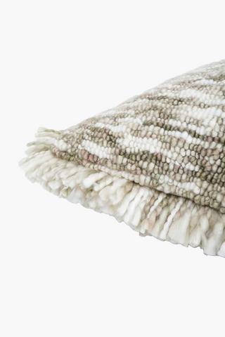 Tufted Fringe Scatter Cushion, 50x50cm