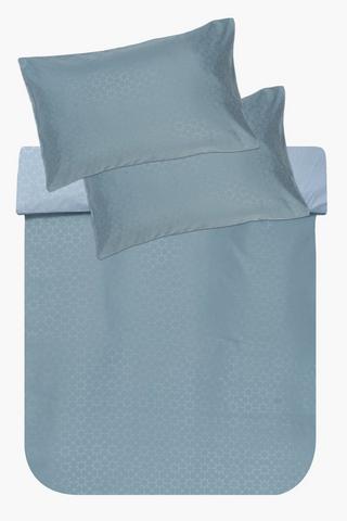 Soft Touch Embossed Tile Duvet Cover Set