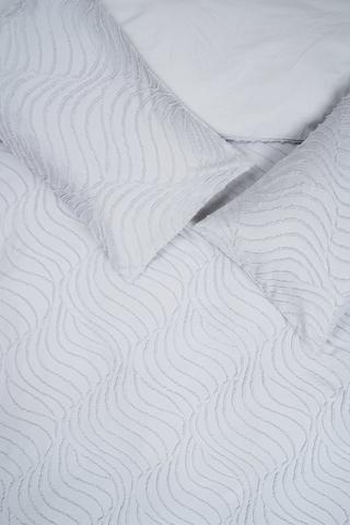 Soft Touch Clipped Fan Wave Duvet Cover Set