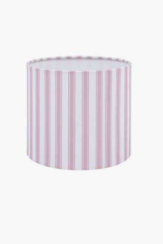 Printed Stripe Drum Lamp Shade, 20x18cm