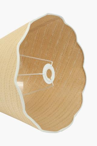 Letterly Scallop Lamp Shade, 27x20cm