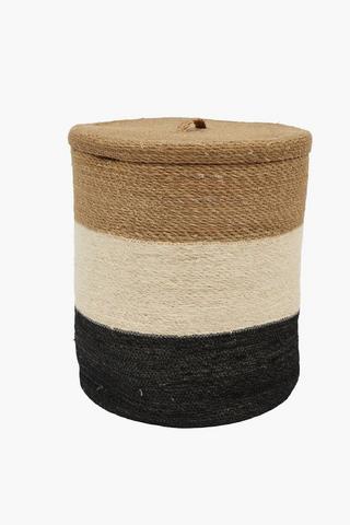 Bangladesh Natural Fabrication Laundry Basket, 40x40x49cm