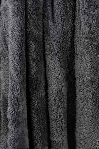 Long Pile Plain Blanket, 180x200cm