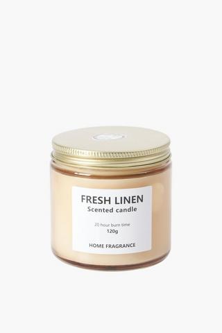 Fresh Linen Candle Jar, 120g