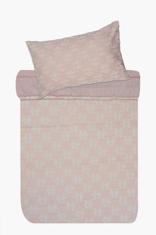 Soft Touch Clipped Bows Comforter Set