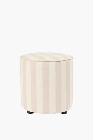 Stripe Round Ottoman