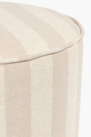 Stripe Round Ottoman