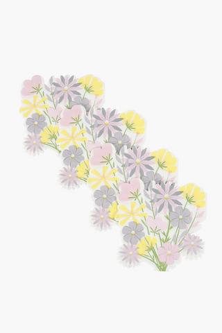 Printed Flower Shape Serviettes