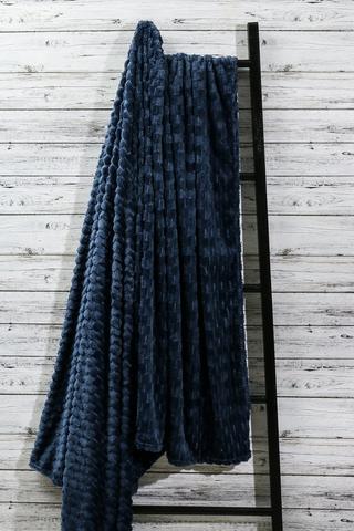 Block Coral Fleece Blanket, 250x200cm