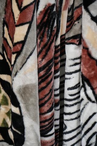Mink Tambora Floral Blanket, 200x230cm