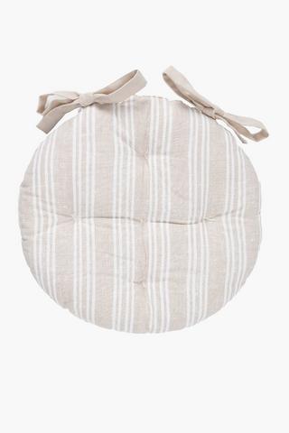 Printed Haltia Cotton Round Chairpad, 40cm