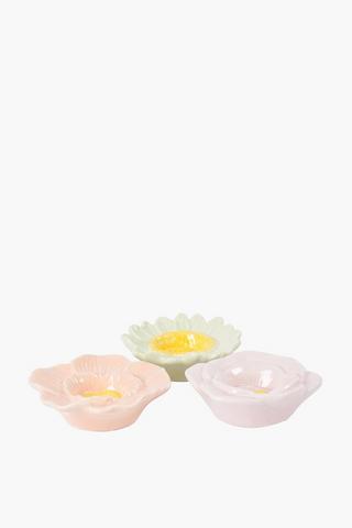 Assorted Flower Candle Plate, 11x3.5cm