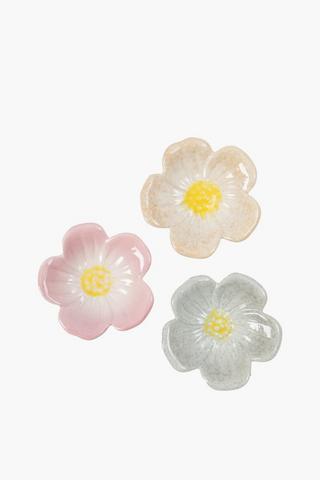 Assorted Flower Candle Plate, 11x3.5cm