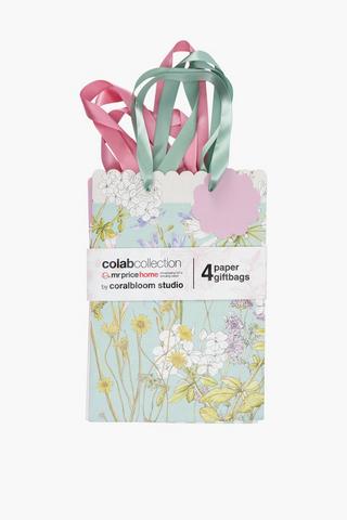 Colab Coralbloom 4 Pack Scalloped Gift Bag