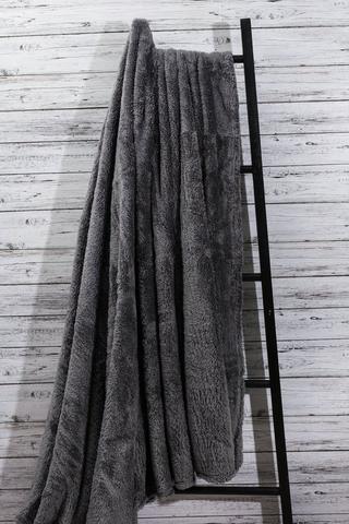 Long Pile Plain Blanket, 250x200cm