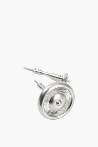 2 Pack Medallion Brushed Curtain Holdback