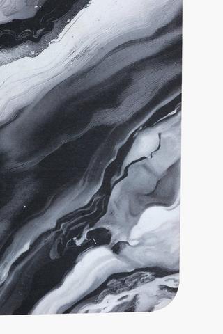 Marble Monochrome Kitchen Mat, 40x120cm