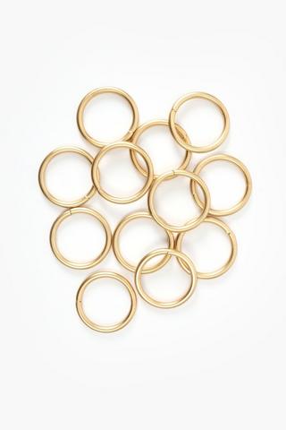 12 Pack Brushed Curtain Rings 35mm