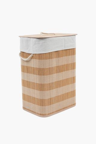 Knock Down Bamboo Laundry Basket