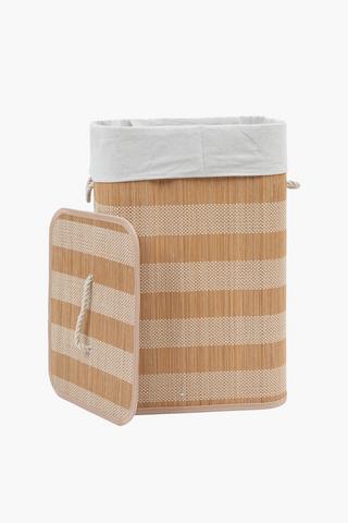 Knock Down Bamboo Laundry Basket
