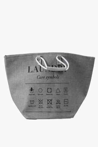 Paper Cloth Script Laundry Bag