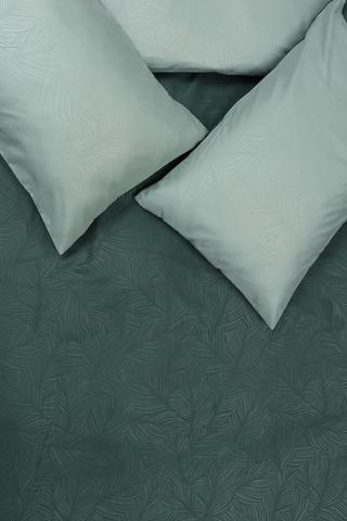 Soft Touch Embossed Leaf Duvet Cover Set