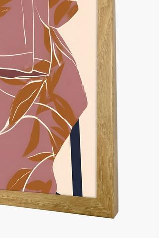 Framed Lady Canvas, 30x40cm