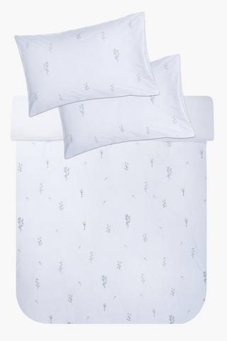 Soft Touch Embroidered Dainty Floral Duvet Cover Set