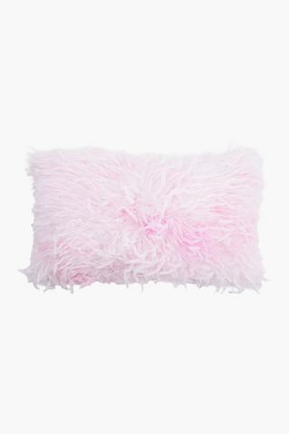 Faux Fur Tie Dye Scatter Cushion, 30x50cm