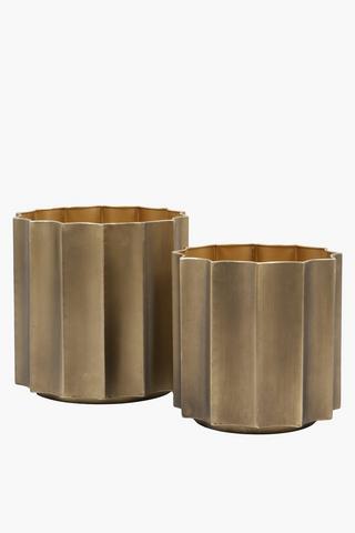 Metal Lantern Planter, 26x26cm