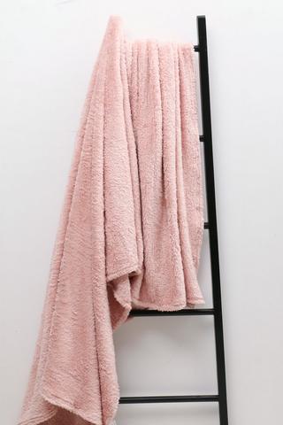 Long Pile Plain Blanket, 250x200cm