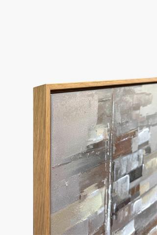 Hand Painted Skyscraper Canvas, 70x170cm