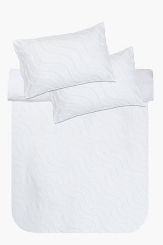 Tufted Wave Duvet Cover Set