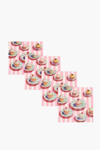 Printed Cupcake Serviettes