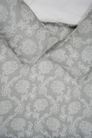 Premium Cotton Jacquard Botanical Duvet Cover Set