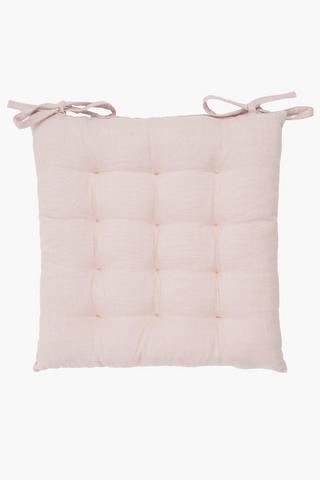 Plain Cotton Chair Pad, 50x50cm