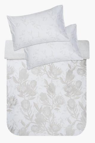 Soft Touch Twill Chintsa Protea Reversible Duvet Cover Set