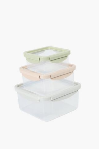 3 Pack Food Storage Containers