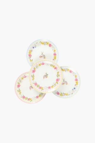 Colab Coralbloom 4 Pack Floral Side Plates