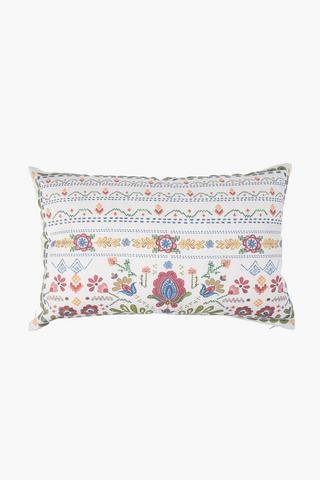 Printed Haltia Rows Scatter Cushion, 40x60cm