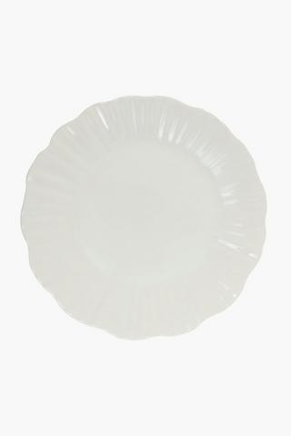 Scallop Ceramic  Dinner Plate