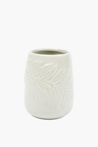 Dolomite Embossed Leaf Bath Tumbler