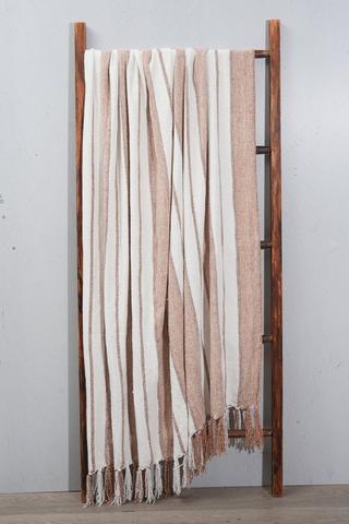 Chenille Stripe Throw, 140x180cm
