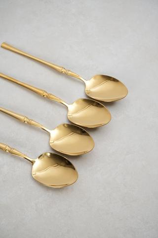4 Pack Metallic Bone Tablespoons