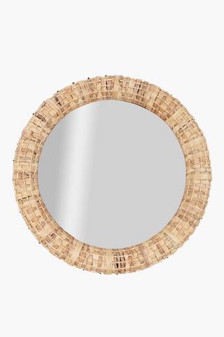 Round Woven Mirror, 60cm
