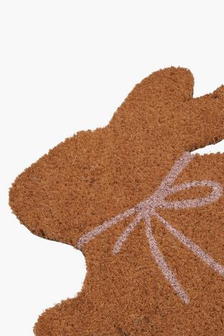 Coir Bunny Door Mat, 40x60cm