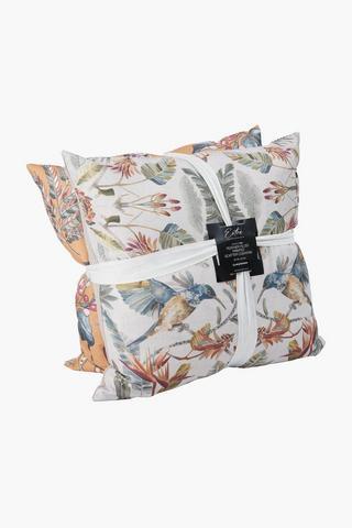 Extra Premium 2 Pack Blanc Feather Filled Scatter Cushions, 60x60cm